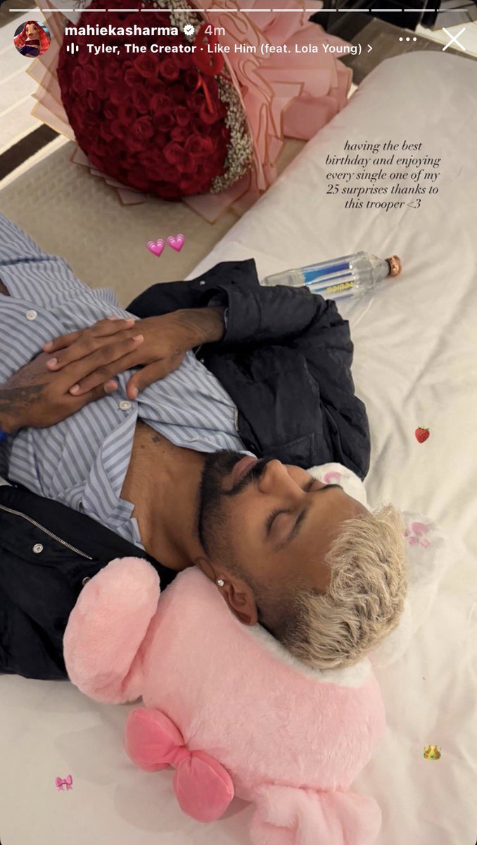 Mahieka Sharma's Instagram story for Hardik Pandya. ❤️