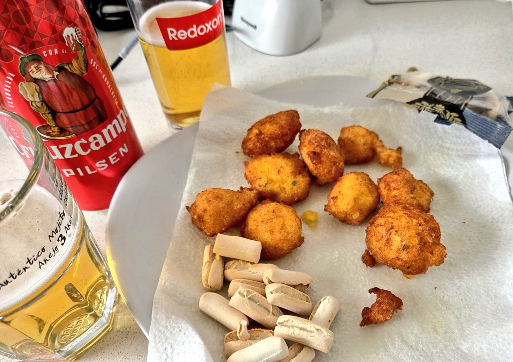 ¡En todos los trabajos se fuma!Tortillitas de bacalao. Sabores de #Cuaresma