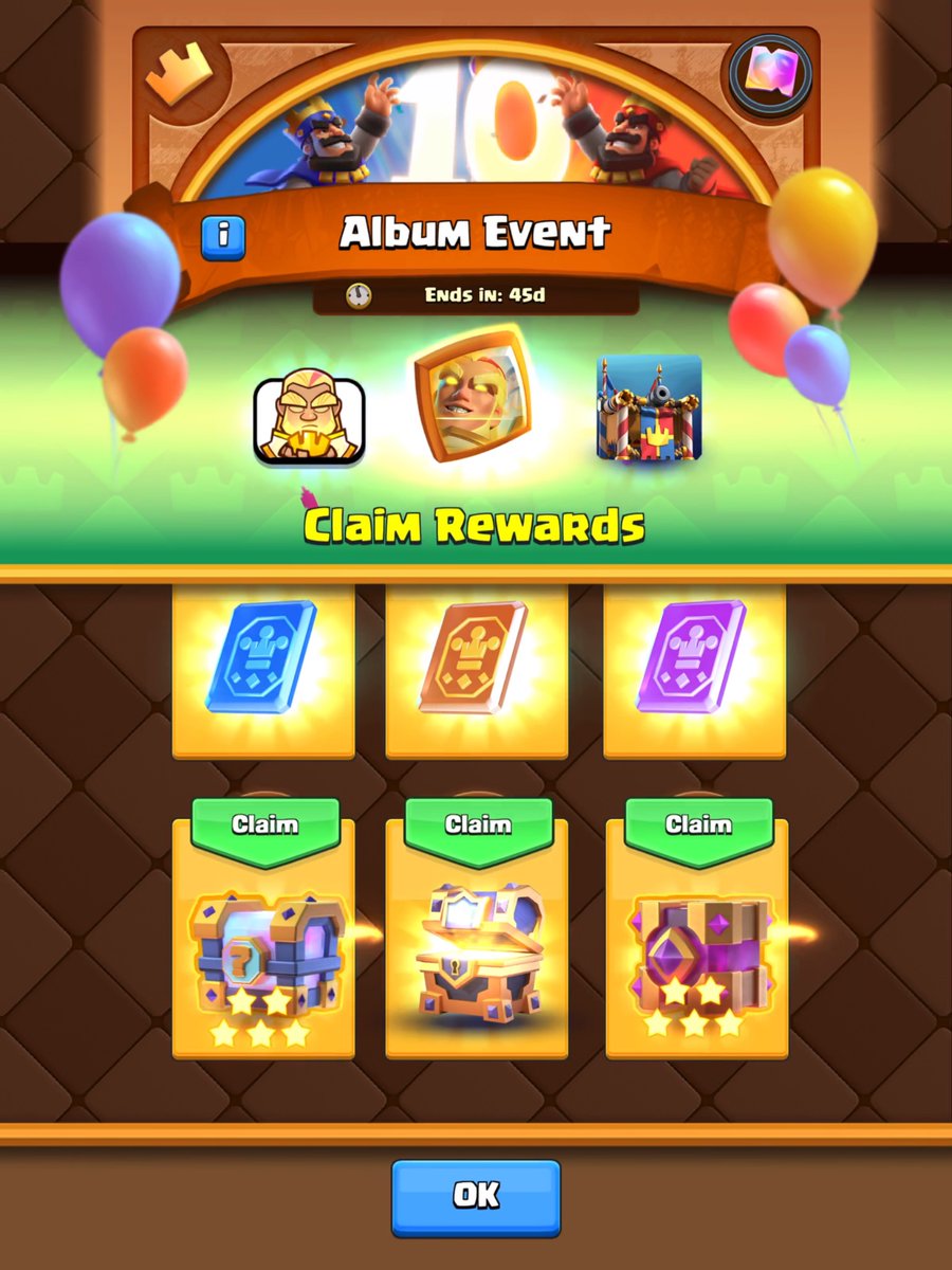 vadowki's tweet photo. 🥳 EVEN MORE GOOD NEWS! 🥳

✅ Global Tournaments are BACK! Be Ready for a Retro Royale GT - March 27/April 1.
✅ HUGE “Album” Event: 
👉 Open Special Boxes → Collect Snippets → Complete Scenes → Complete the Album!
👉 9 Scenes to Complete → 81 Snippets in total.
🎁 HUGE Rewards: Hero Magic Archer, a 5-Star Evo Box & Lucky Chest, Wild Cards, Big Chests and MORE!
✅ Trophy Road has been extended to 14,000 Trophies!
✅ Quick Play: Simply shows a QR Code to add people as friends, or to friendly battle someone!