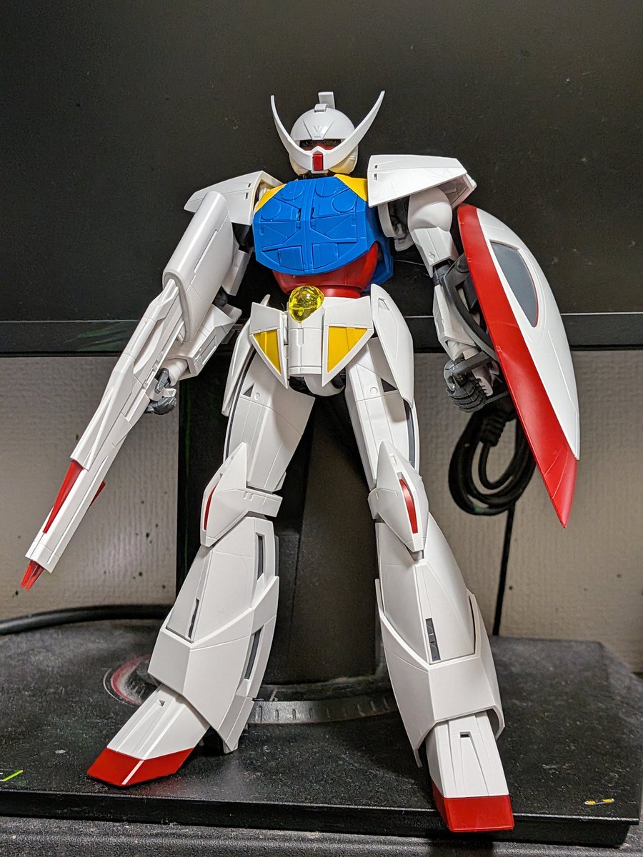 MGターンエーガンダム素組完了〜 繊細なパーツが多いので取扱い注意