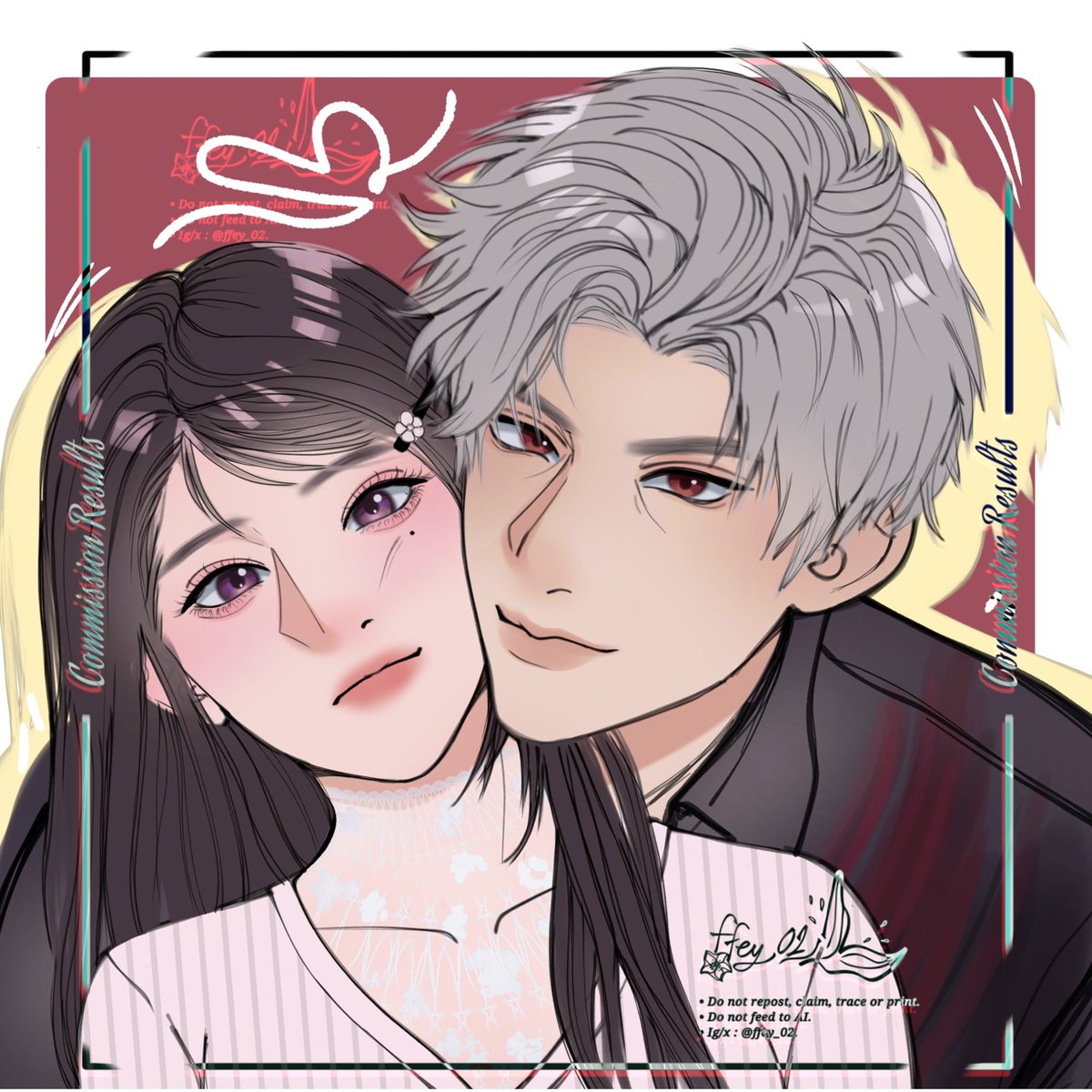 Commission results for @/meronanya✨💕
Thank you for commissioning me 💜 💜 💜 

My commission still open, dm me if you interested. 

#LoveandDeepspace #Sylus