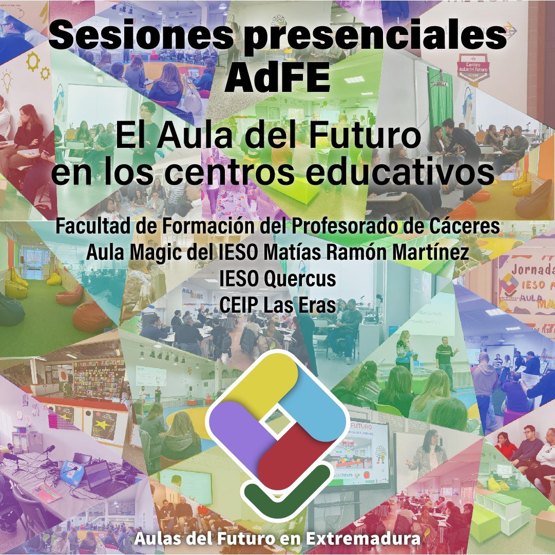 enmarcha's tweet photo. El futuro ya está en las aulas extremeñas. ✨📚

🤝Compartir estrategias entre coordinadores.
📍Formación docente en escenarios reales.
📸Experimentar con tecnología y espacios flexibles.

👉https://t.co/9mn9KXFTJI https://t.co/HtxYMdtROc