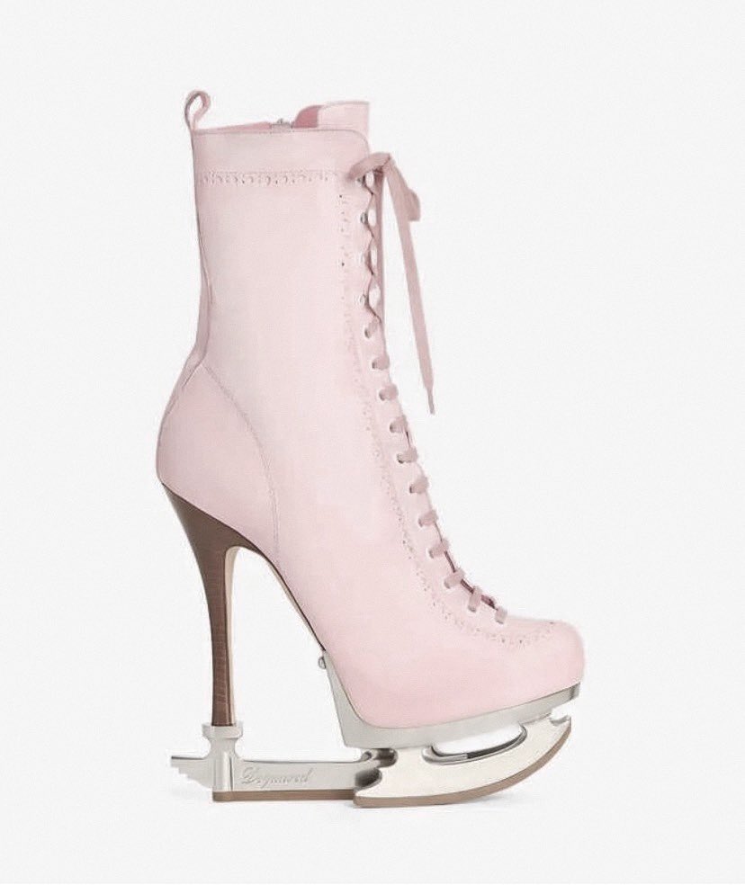 dsquared2 ‘skate moss’ ice skating boots in pink