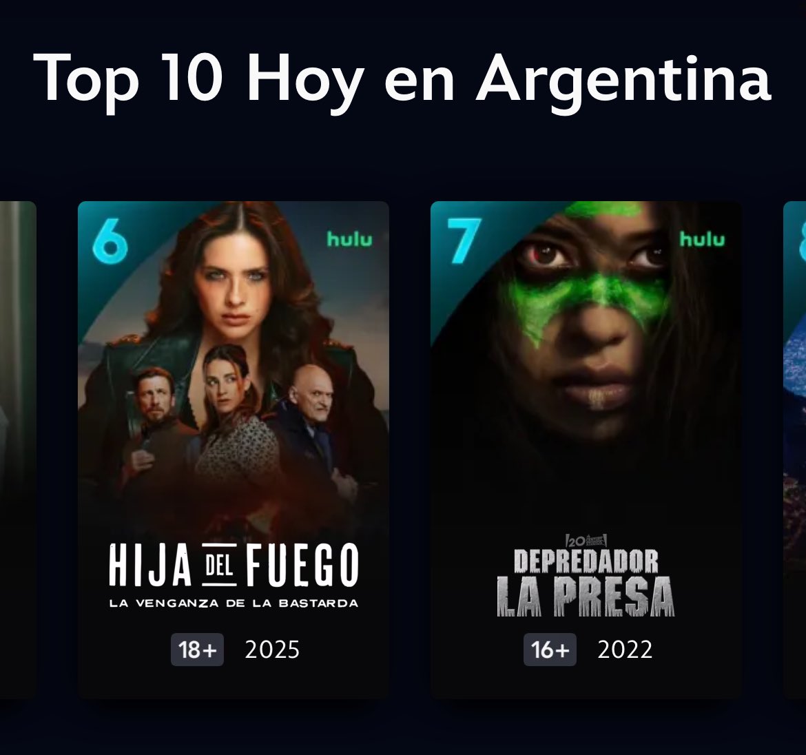 🎥 Actualmente, La China sigue siendo la única actriz argentina con dos series en el TOP 10 de distintas plataformas simultáneamente.

#ChinaSuarez