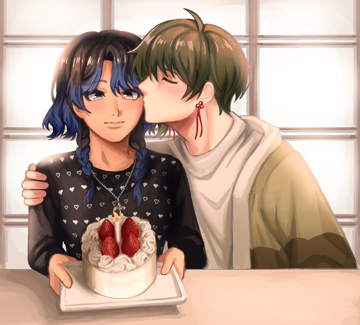 jellyiish's tweet photo. [#02/18] being with you is the best birthday present ever ♡

🎨 russ preo

#tkdbyume #tkdb夢 https://t.co/VJxRWRD0DV