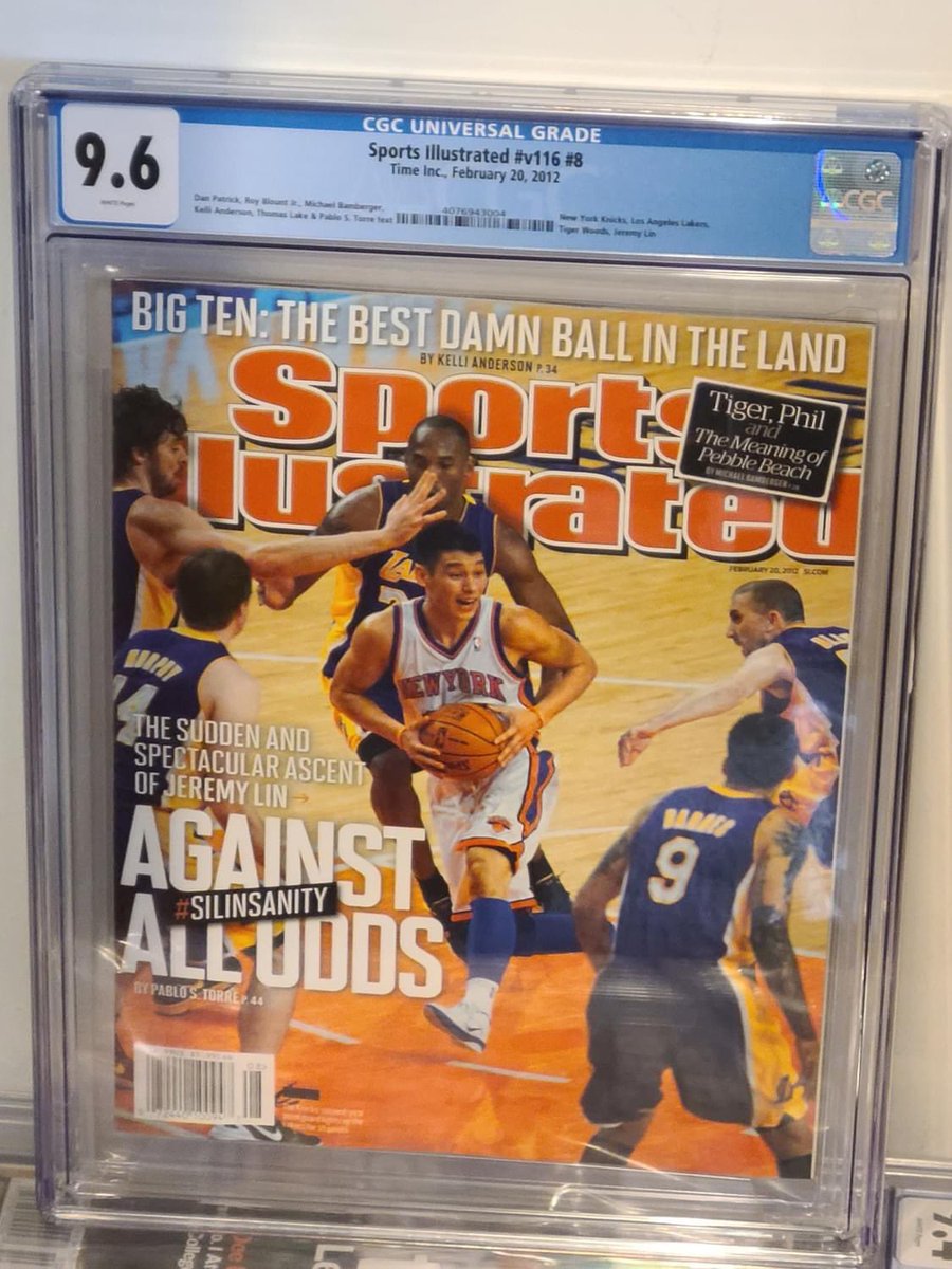 Today in 2012, Jeremy Lin made his Sports Illustrated cover debut.  This copy graded at CGC 9.6 is a pop 6 with none graded higher.  

For a few months in 2012, Jeremy Lin was the best player in the NBA.  Linsanity was an incredibly fun moment in time!