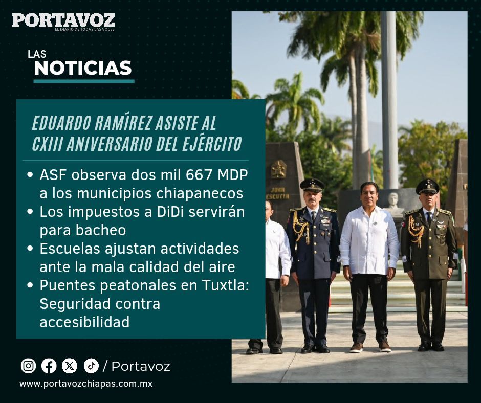 Te presentamos el número 2303 #PORTAVOZ: El diario de todas las voces. 
Consulta la edición completa aquí: 
issuu.com/portavozch/doc…
