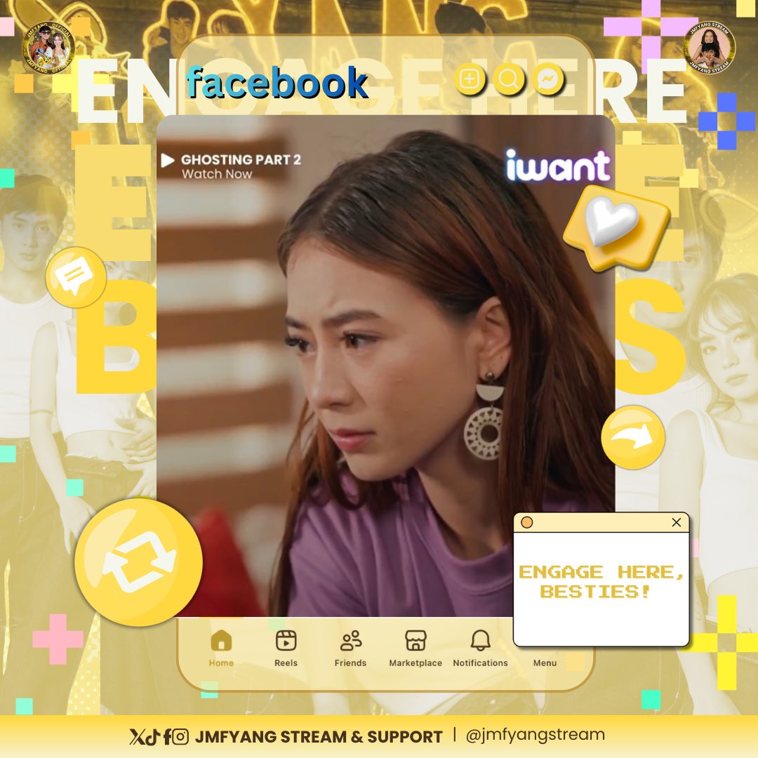 jmfyangstream's tweet image. 𝐄𝐧𝐠𝐚𝐠𝐞 𝐡𝐞𝐫𝐞, 𝐛𝐞𝐬𝐭𝐢𝐞𝐬! 

At sabay-sabay tayo mag relapse sa #Ghosting✨💛

FB 🔗: facebook.com/share/v/18CZa2…
IG 🔗: instagram.com/reel/DU-p35cjH…
Tiktok 🔗: vt.tiktok.com/ZSmaRysNS/

Let’s spread the love and show our full support. Thank you so much! ✨💛

#JMFyang