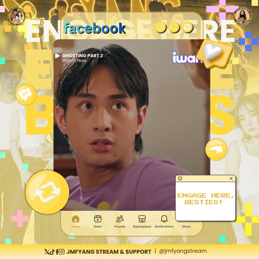 jmfyangstream's tweet image. 𝐄𝐧𝐠𝐚𝐠𝐞 𝐡𝐞𝐫𝐞, 𝐛𝐞𝐬𝐭𝐢𝐞𝐬! 

At sabay-sabay tayo mag relapse sa #Ghosting✨💛

FB 🔗: facebook.com/share/v/18CZa2…
IG 🔗: instagram.com/reel/DU-p35cjH…
Tiktok 🔗: vt.tiktok.com/ZSmaRysNS/

Let’s spread the love and show our full support. Thank you so much! ✨💛

#JMFyang