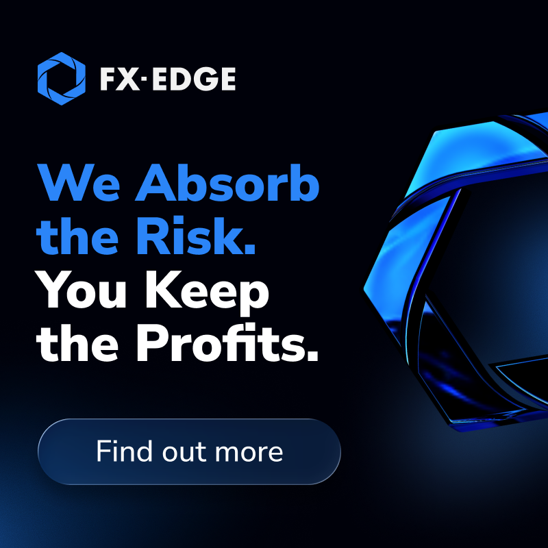 fx_edge's tweet photo. FX-EDGE transfers 100% of funded-phase trader risk away from prop firms, helping stabilize payouts and business performance.