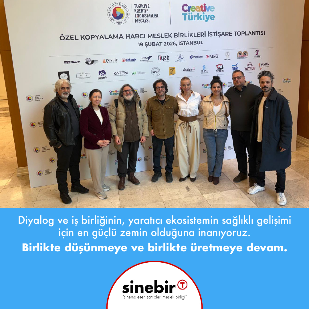 Sinebir's tweet photo. SEF olarak, sektör temsilcileriyle birlikte hak sahiplerinin korunması, kolektif yönetim yapısının güçlendirilmesi ve sürdürülebilir bir telif sistemi üzerine görüş alışverişinde bulunduk.
Birlikte düşünmeye ve birlikte üretmeye devam
#SEF #CreativeTürkiye #YaratıcıEndüstriler https://t.co/2rNxFPFgjp