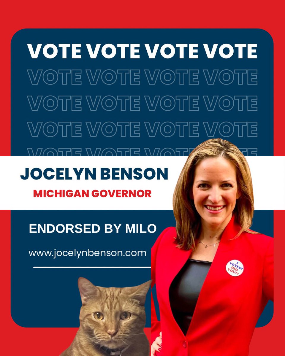 MiloTheDemocat's tweet image. #Milo endorses @JocelynBenson