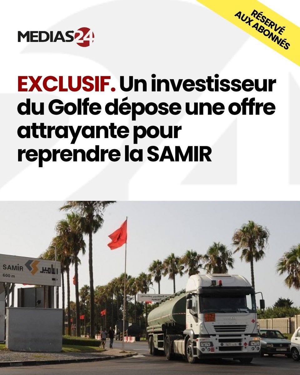 Medias24's tweet photo. Appuyé par Barclays, l'investisseur propose de reprendre et de faire redémarrer la SAMIR, raffinerie emblématique en liquidation judiciaire. 

https://t.co/sRzoeV6cUp https://t.co/UFvVxnKtyH