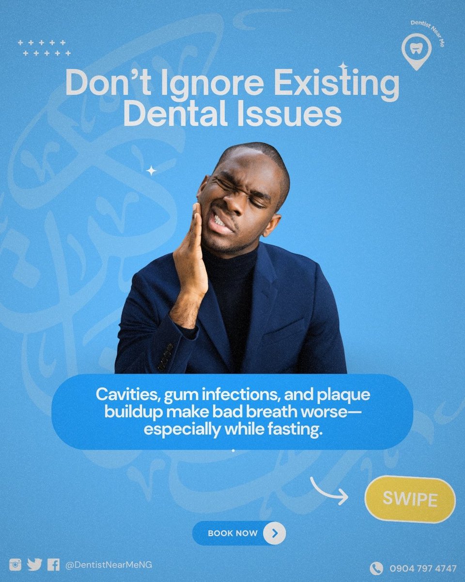 DentistNearMeNG's tweet photo. Come get your teeth cleaned! 🌙

For a limited time you, your friends and family can get scaling and polishing + FREE dental checkup for N29,000 (was N35,000)

To book an appointment, send us a DM 
📞 09047974747 
🌐 https://t.co/HxxYs3xhxm 

#dentistnearme #dentistnearyou https://t.co/0pqlT8Z9Ce