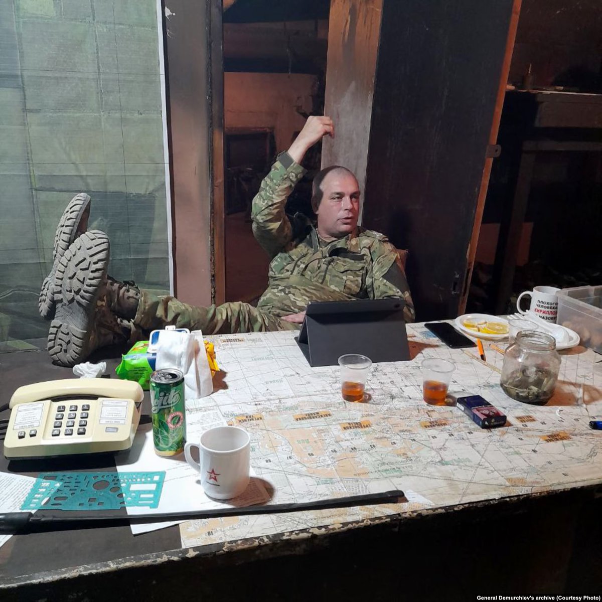 This bastard is Roman Demurchiev, a senior general of the Russian Armed Forces. Leaked messages, photos, and voice recordings show him openly boasting about the torture and killing of Ukrainian prisoners of war while commanding Russian troops in Ukraine.
