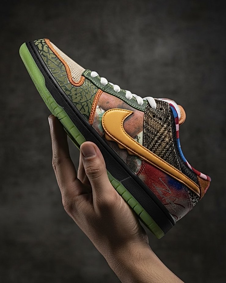 johnnyx_btc's tweet photo. “WHAT THE” SB DUNK 2025 CUSTOM 

If you know me I redesign a new “What The” Dunk concept every year. This was last year’s concept to reality. Comment what pairs you would love to see incorporated into the 2026 version!! 

Designed by @johnnyskicks aka @johnnyx_btc https://t.co/46AUUScgST