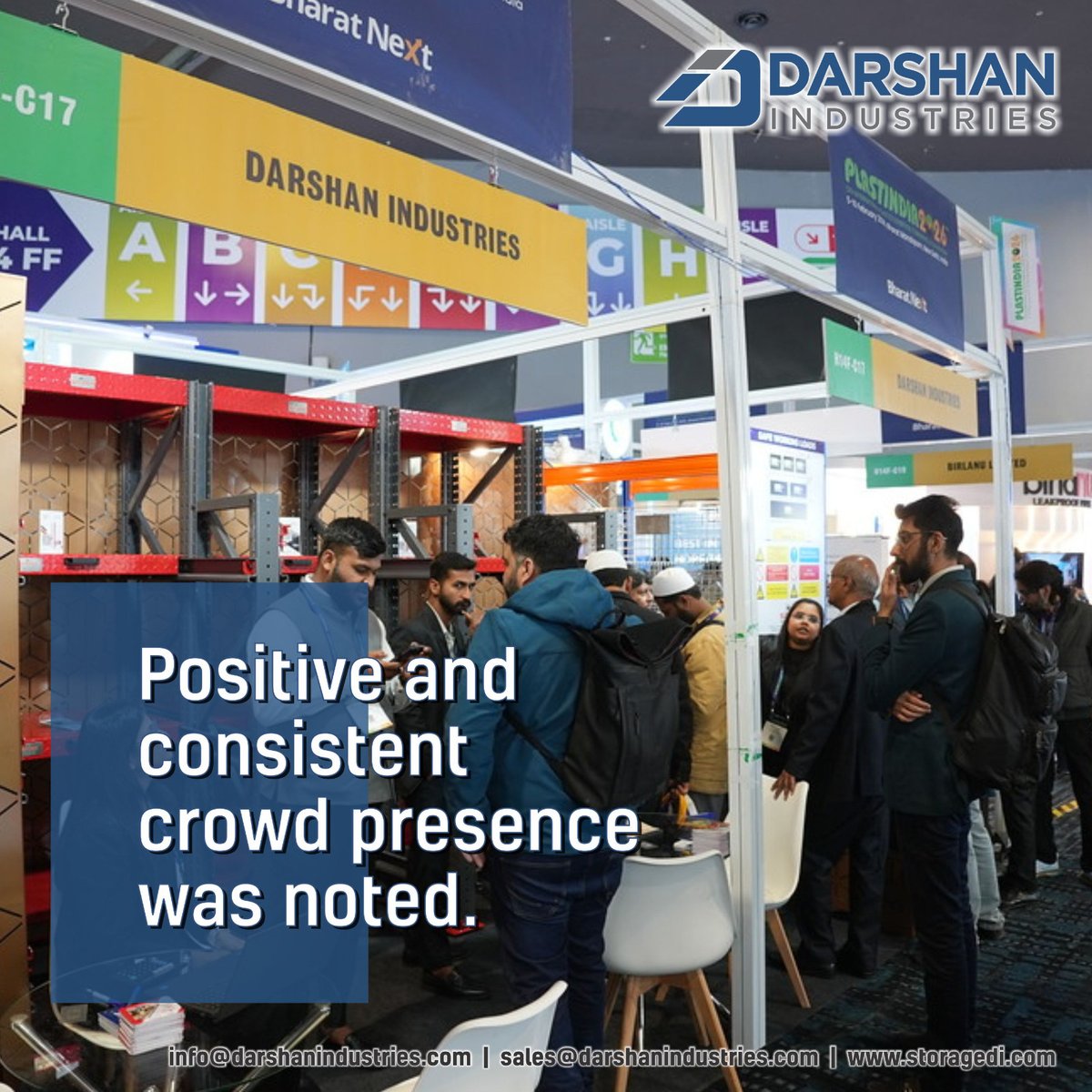 BharatC81056892's tweet image. A strong and steady response at the Darshan Industries booth reflects the trust industry leaders place in our innovative and reliable storage solutions.
Consistent engagement. Meaningful conversations. Growing partnerships.
#DarshanIndustries #IndustryTrust #ExhibitionSuccess