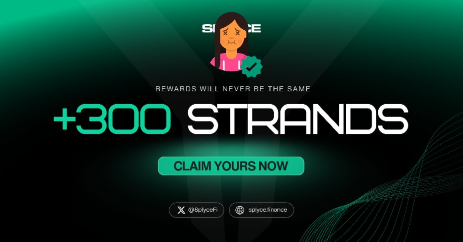 anitayuri24's tweet photo. 300 Strands claimed. 

Real-world yield is coming to Solana with @SplyceFi 

Feels good to be early.

Your turn: https://t.co/leR7GGn1H6 https://t.co/ADKFhYhoOZ