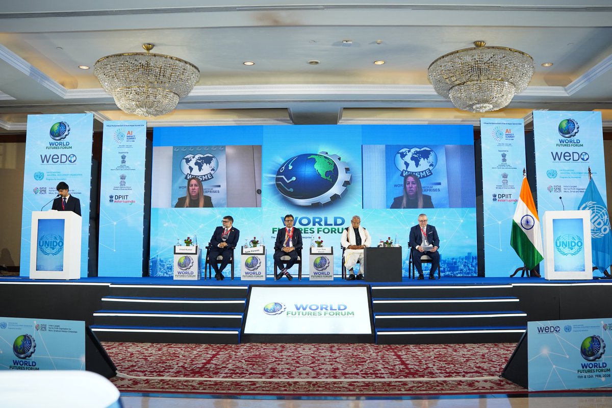 WUSME_ORG's tweet photo. WUSME was proud to partner with @SMEForumIndia and @UNIDO at the World Futures Forum 2026, a global platform on innovation and digital transformation for sustainable growth.
Read more on our website! https://t.co/a2Zc0oHIjO