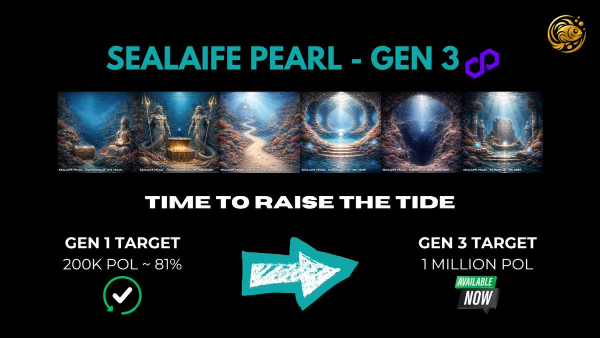 FishnChipsgg's tweet photo. 📈 We are growing, and with that, demand is too.

💜 We have officially launched the SeaLaife Pearl - Gen 3 #NFT Collection on @0xPolygon 

🟢 Earn reliably the 12% target APR in $POL, every 16th of the month. 

‼️ Get your NFTs now on @MagicEden:
https://t.co/i0G0aT8kH0