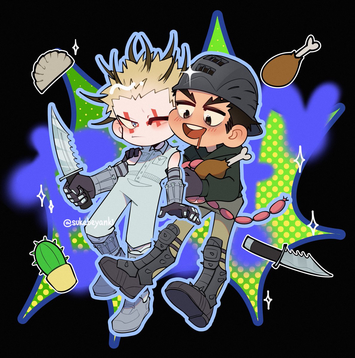 BFF 
#ドロヘドロ #dorohedoro #会川 #栗鼠