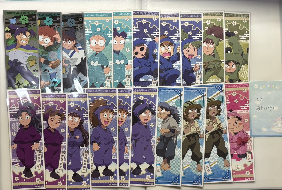 忍たま乱太郎 忍たま ロングステッカー ロンステ 交換

譲 画像のロングステッカー1

求 ロングステッカー2 
　 久々知、竹谷、浜 (N・SR)

浜は纏めての交換優先です。郵送でのお取引のみ。お気軽にお声掛けください。