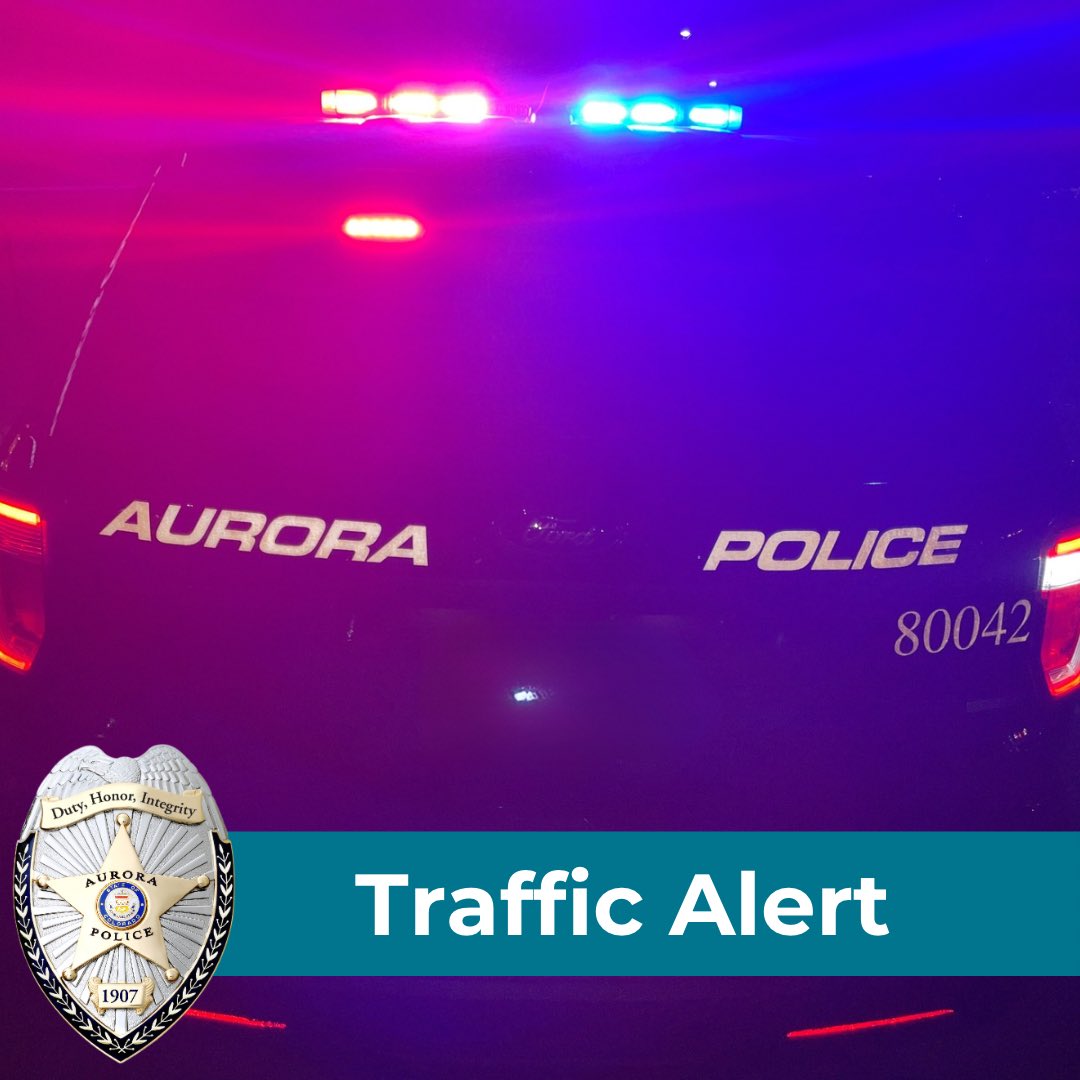 AuroraPD's tweet photo. #APDTrafficAlert: Officers are investigating a two vehicle injury crash at E. 40th Avenue and Airport Blvd. One adult was transported to the hospital with serious injuries.
All eastbound lanes of 40th, just west of Airport, have been temporarily closed.
Updates will be here. https://t.co/BrsDcu5gSE