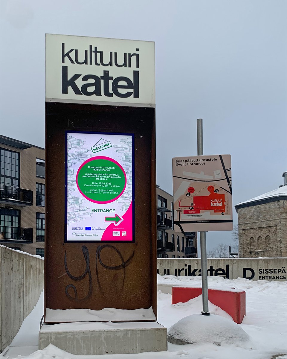 BernhardLang_09's tweet image. Presentation of my work at Creative Circular Cities #B2B event in Tallinn, yesterday.
Thank you for being part of this event with such an inspiring group of creatives.

#CreativesInCircularity #CircularEconomy #tallinn #Networking #presentation