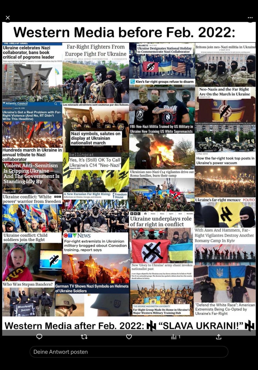 WalterKnepel's tweet photo. Ihr Heuchler ! -Der Krieg wurde von @JoeBiden provoziert und #Stoltenberg hat das zugegeben.-Und #Nazis , #BanderaFans , hochkorrupte Politiker gibt es in #Selenskyj-Country gar nicht ! -Wer privat Spenden will macht das . Aber keine Veruntreuung von Steuermitteln.-Das ist wie Diebstahl !
