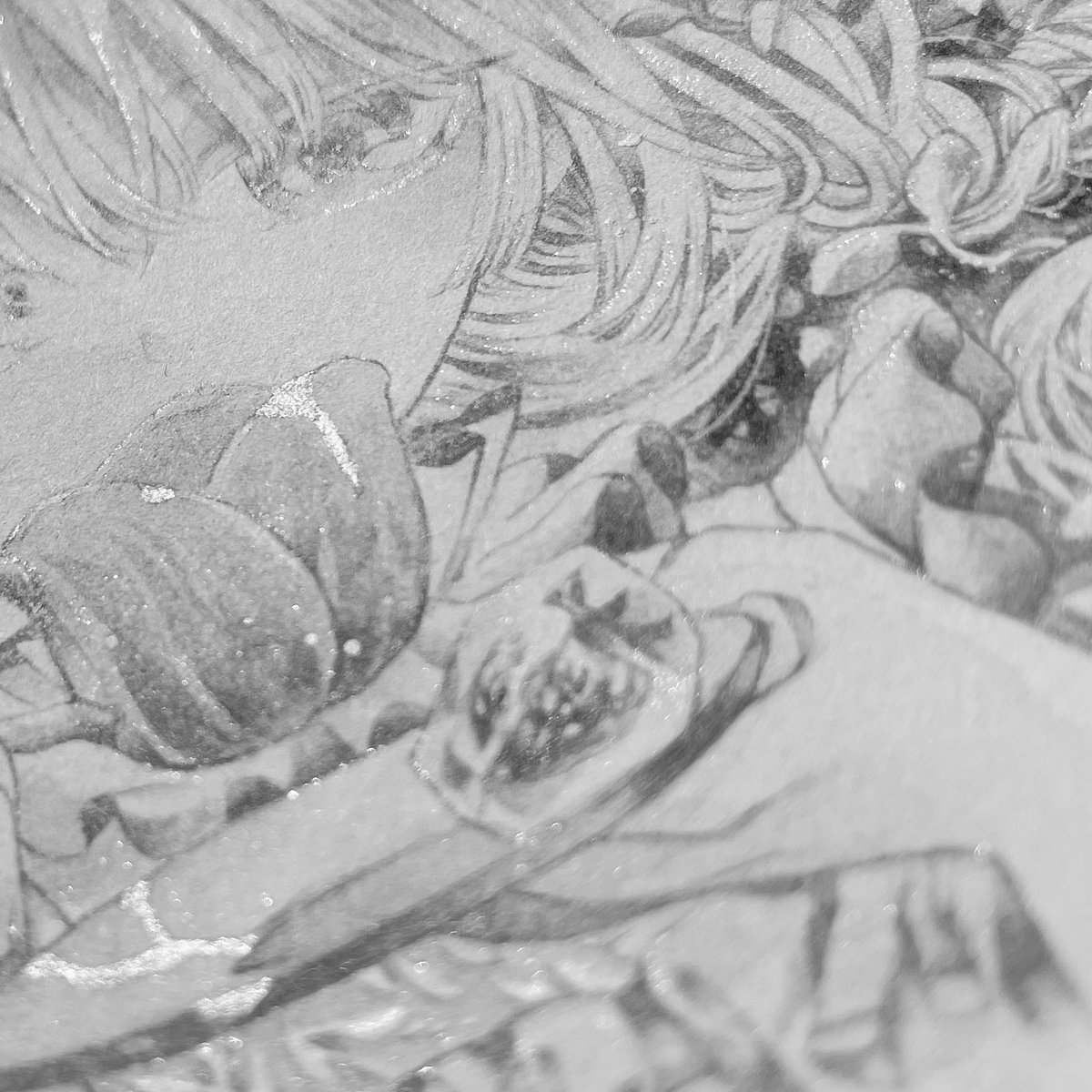 Secret_box02 原画ならではのキラキラ 絵の具の盛り上がり 陰影など