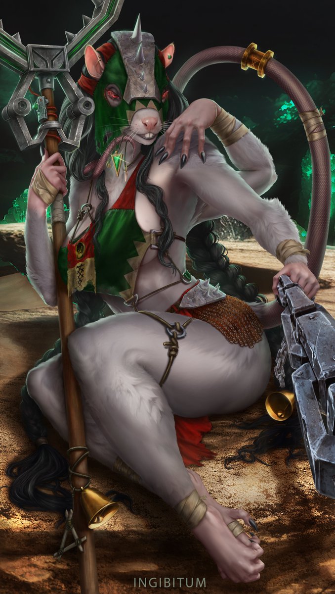 ingibitum's tweet photo. #art #fanart #nsfw #nsfwart #ingibitum

🐀Skaven packmaster (Moulder) from Warhammer Fantasy Battles ⛓️

#skaven #warhammer #warhammerfb #warhammerfanart #fantasybattles https://t.co/U7Yp0FbrPp