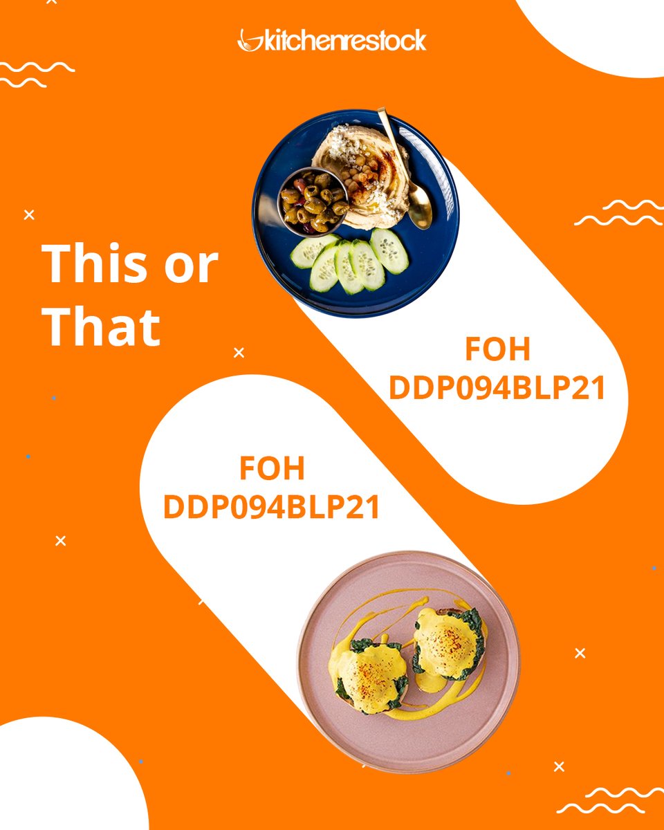 This or That 🍽️
💙 Bold Lapis Bevel Plate
🍑 Warm Guava Mezze™ Plate
👉 Find your best restaurant equipment here: bit.ly/3ApJZJ6