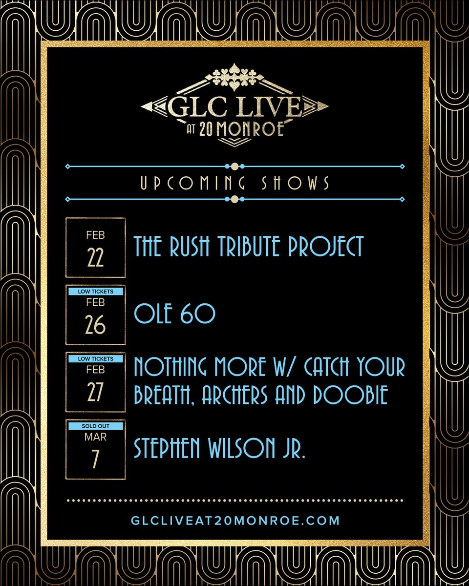 GLC Live at 20 Monroe 🎶 tweet media