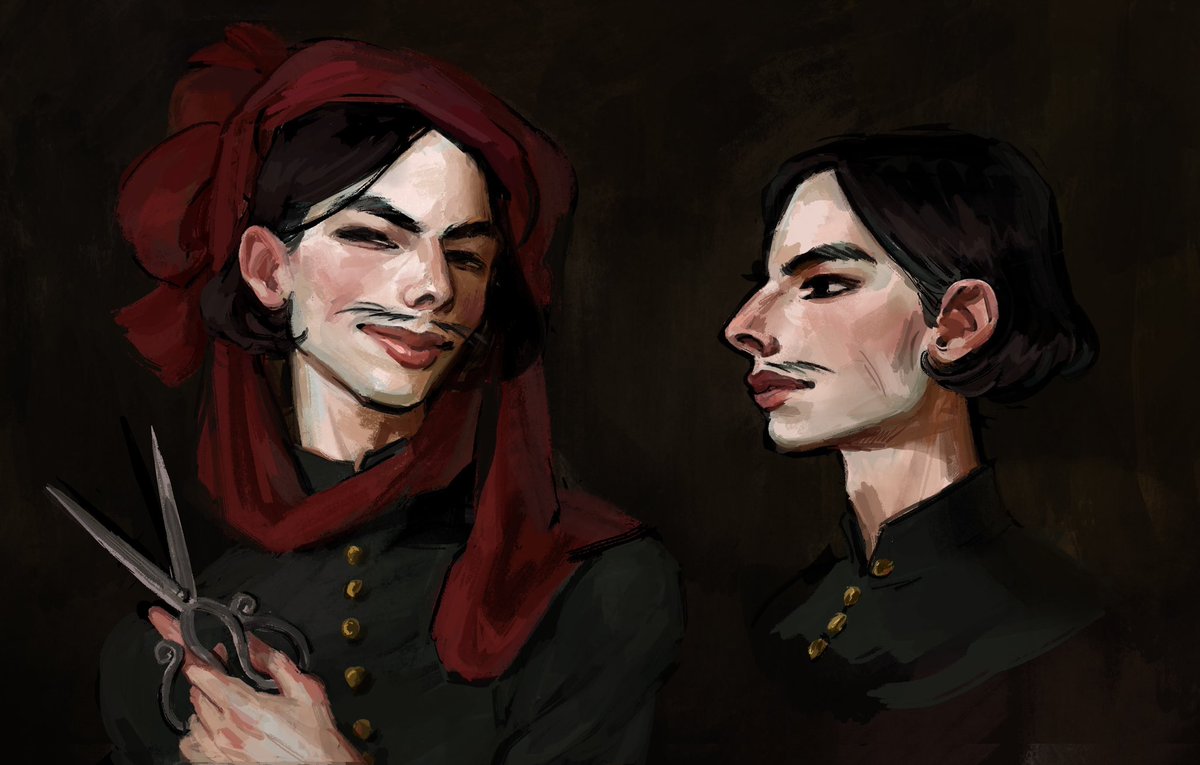 lindak0z's tweet photo. Saulius von Augsburg✂️ 
court tailor of King Wenceslas
Male diva and sort of a Figaro 
#kcdoc #oc https://t.co/AoqWrsmnZi
