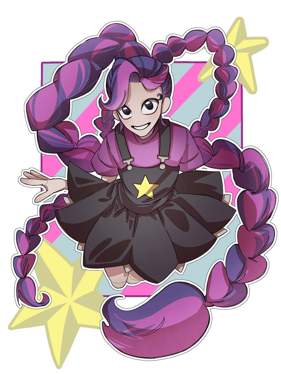 Lilyちゃん可愛すぎて描いちゃった
 #lilylovebraids