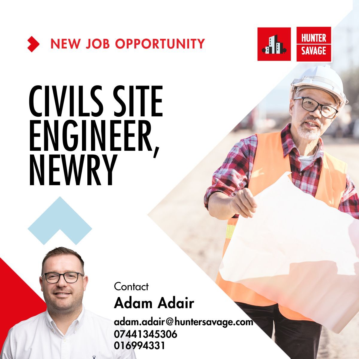 🏗️ We’re hiring: Civils Site Engineer | Newry (UK Travel)

Join a growing civils contractor delivering UK projects — ideal for a Site Engineer seeking progression.
✅ Salary + vehicle + pension
✅ 30 days leave
✅ UK project exposure 

📩Adam.Adair@HunterSavage.com

#HunterSavage