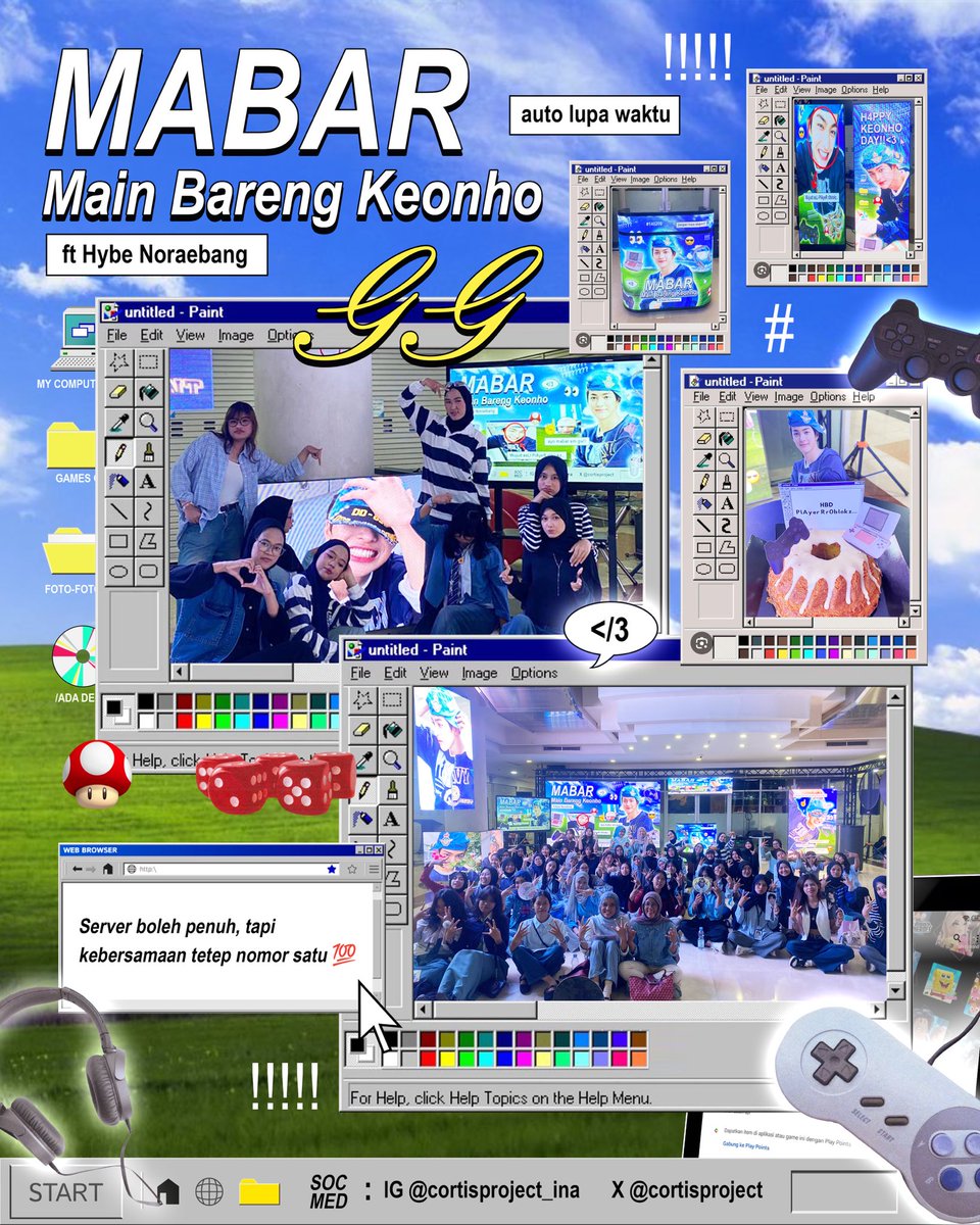 cortisproject's tweet photo. ✨Terima kasih buat semua yang sudah ikut meramaikan MABAR: Main Bareng Keonho 🎮 ft Hybe Noraebang 🎤 ✨

Dari main bareng, merayakan ulang tahun Keonho, sampai Noraebang semuanya jadi super seru karena kalian💙.

Sampai ketemu di event berikutnya, Coer👋🏻 https://t.co/8I1NOWIkTd