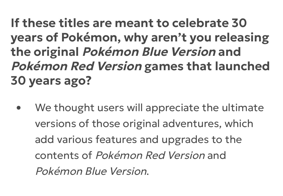 marksrecroom's tweet image. Nintendo’s FAQs for FireRed and LeafGreen are so combative it’s sending me