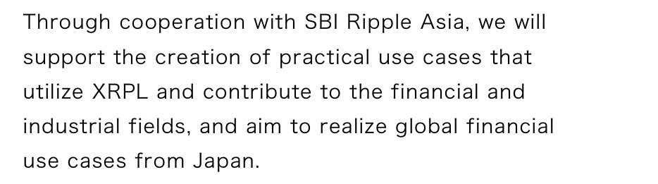 Vet_X0's tweet image. 🇯🇵 SBI and Asia Web3 Alliance to collaborate to create global financial use cases using the XRP Ledger.

We got best in class financial infra now that XRP has Permissioned DEX and (Permissioned) Lending Protocol upcoming, with native compliance.

We travel east.