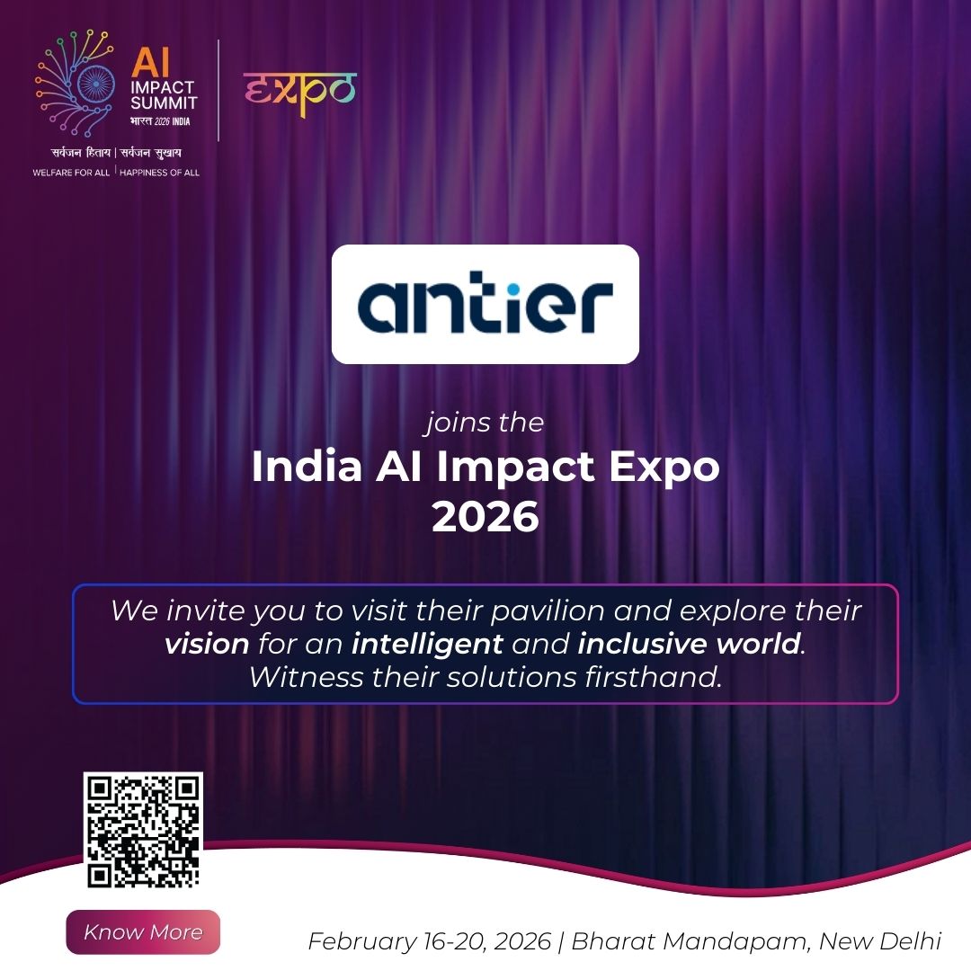 <a href="/antiersolutions/">Antier Solutions</a> joins the #IndiaAIImpactExpo2026.

We invite you to visit their pavilion and explore their vision for an intelligent and inclusive world. Witness their solutions firsthand.

👉Know More: impactexpo.indiaai.gov.in

📅 16–20 Feb 2026📍Bharat Mandapam, New Delhi