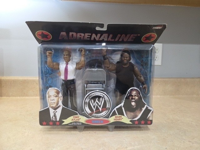 WrestleJog's tweet image. 2009 #WWE Adrenaline 36 with Tony Atlas and #MarkHenry 2 Pack #ActionFigures