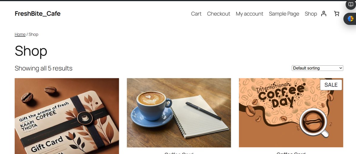 vinayswami2020's tweet image. I built a complete online coffee shop website —
✔️ Menu system
✔️ Product pricing
✔️ Cart functionality
✔️ Smooth user experience
Brewing both coffee &amp;amp; clean code 🚀
#DeveloperLife #StartupMindset #WebDev #SoftwareDevelopment #razorpay #node #React #GFG160 #striver_79 #wordpress