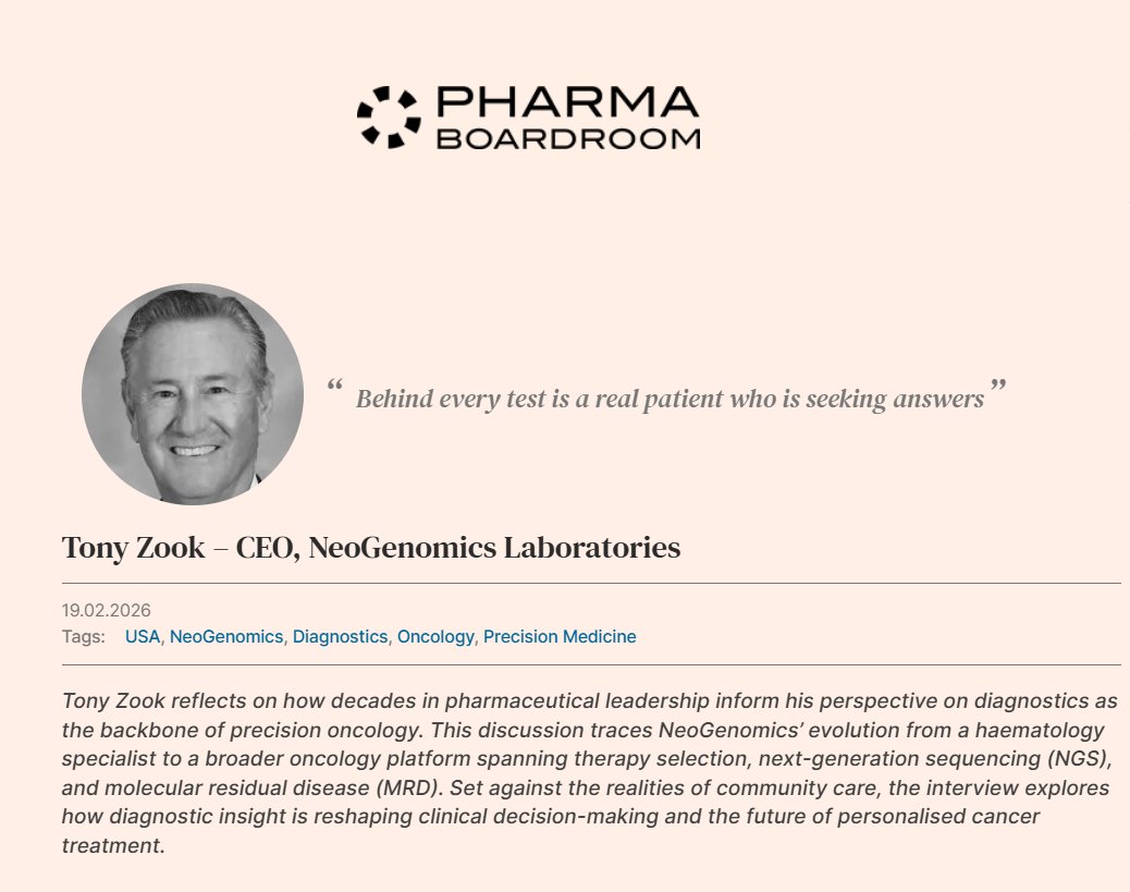 NeoGenomics tweet media