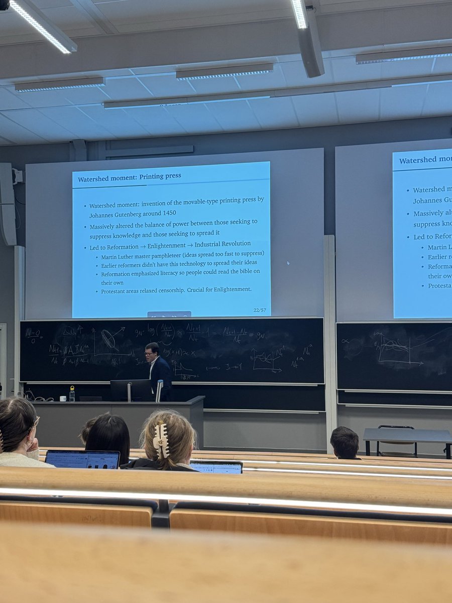 fredthinking's tweet image. Vi är körda. Nyss på nationalekonomisk föreläsning:

”Or to say it your way, Martin Luther had beef with the church”