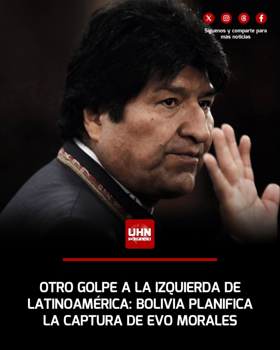 🇧🇴‼️ | Evo Morales reapareció públicamente luego de estar un mes desaparecido y ahora lo buscan para su captura e ir a prisión tras ser acusado formalmente por trata de personas. "Estamos viendo las circunstancias de tiempo, modo y lugar en el que se va a ejecutar la captura.