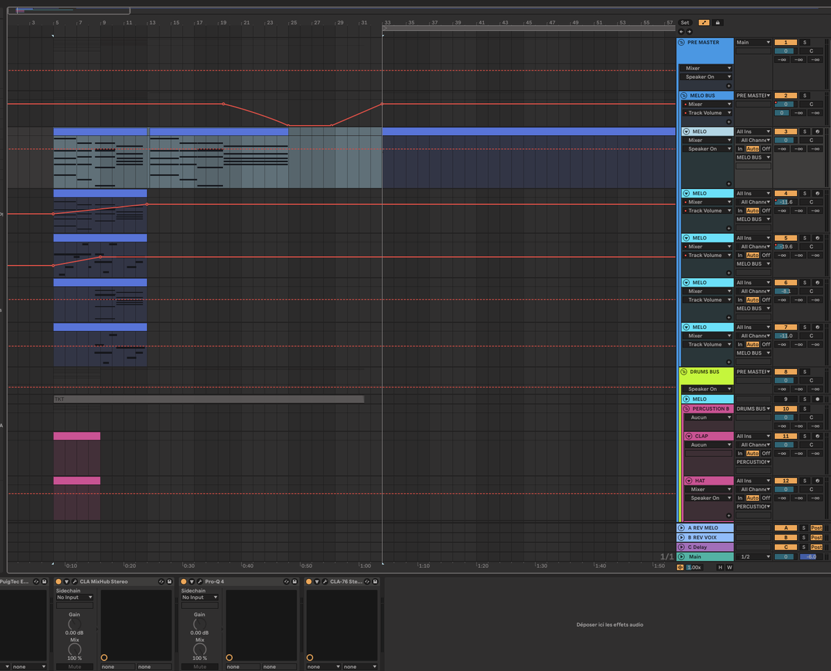 Petite timeline de ce matin mdr, ça change de Premiere pro, mais petite compo sur Ableton pour une vidéo qui arrive bientôt, qui change beaucoup de d’habitude.

Et vous, ça bosse sur quoi aujourd’hui ?