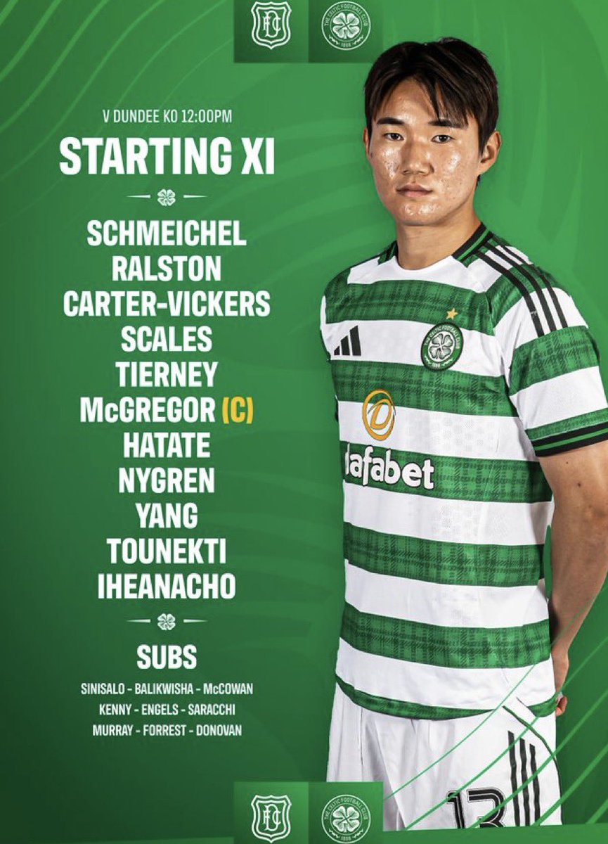 EwenDCameron's tweet photo. 🟢 Martin O’Neill was correct in everything he said last night about the gulf in finances in Europe and the difficulty Celtic have in ‘competing’ with teams who spend £80 million on a player to sit on the bench.

However……a wee reminder. 

⚽️ DUNDEE v CELTIC

🪑On the bench:

🤑Engles - £11 million
🤑Balikwisha - £5 million
🤑McCowan - £1.2 million

Welcome to the world of every other Scottish football club, outwith Rangers.

We face the gulf in finances every single week in the Scottish Premiership…..and we just get on with it. 

#Celtic #Finances