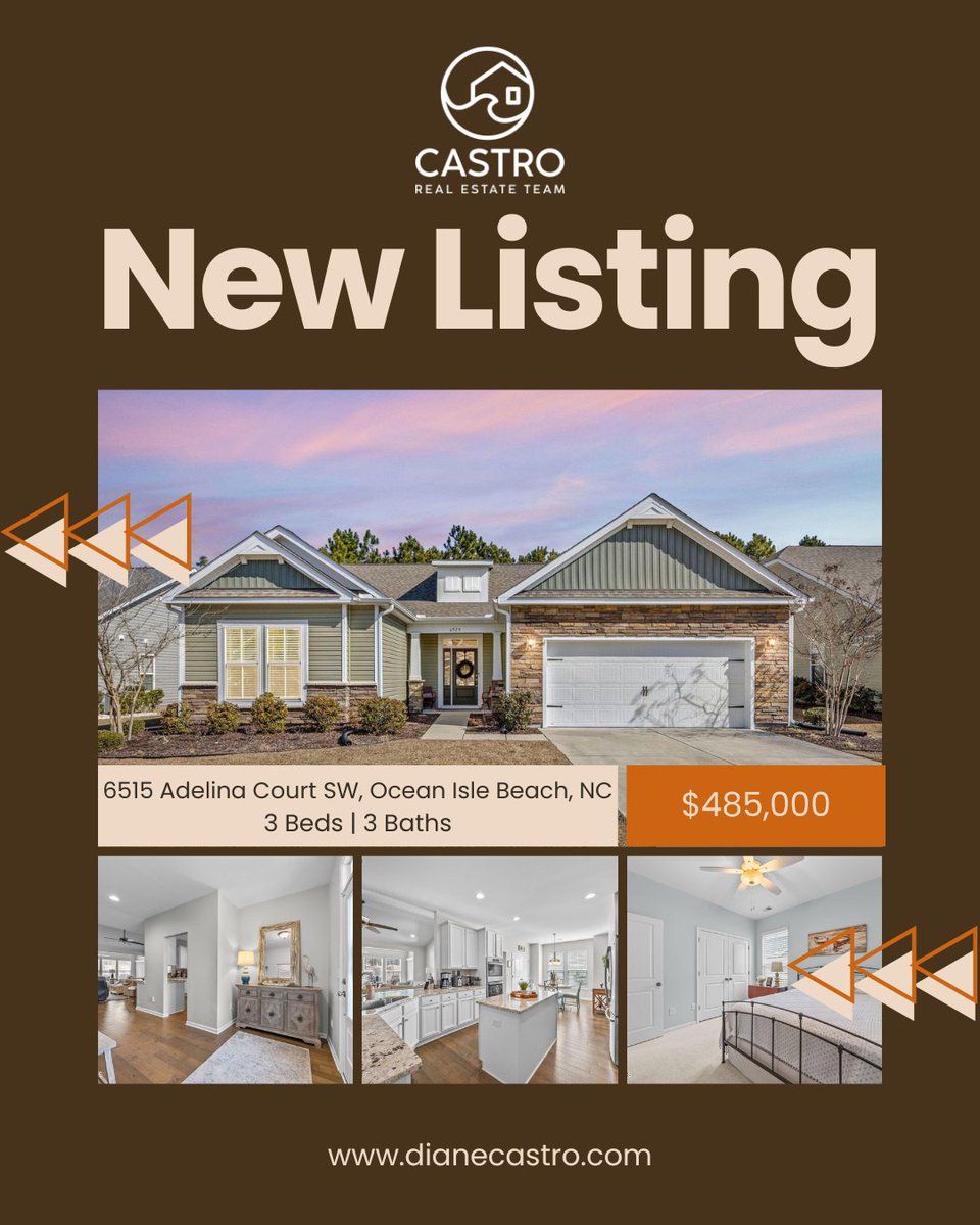DianeCastroTeam's tweet photo. If you’ve been waiting for the right opportunity, this could be it. Take a closer look at these newest homes and let us know which one fits your next chapter, we’re here to guide you every step of the way.

#NewListings #OceanIsleBeach #JacksonvilleNC #NorthTopsailBeach https://t.co/oTJwYuaLox