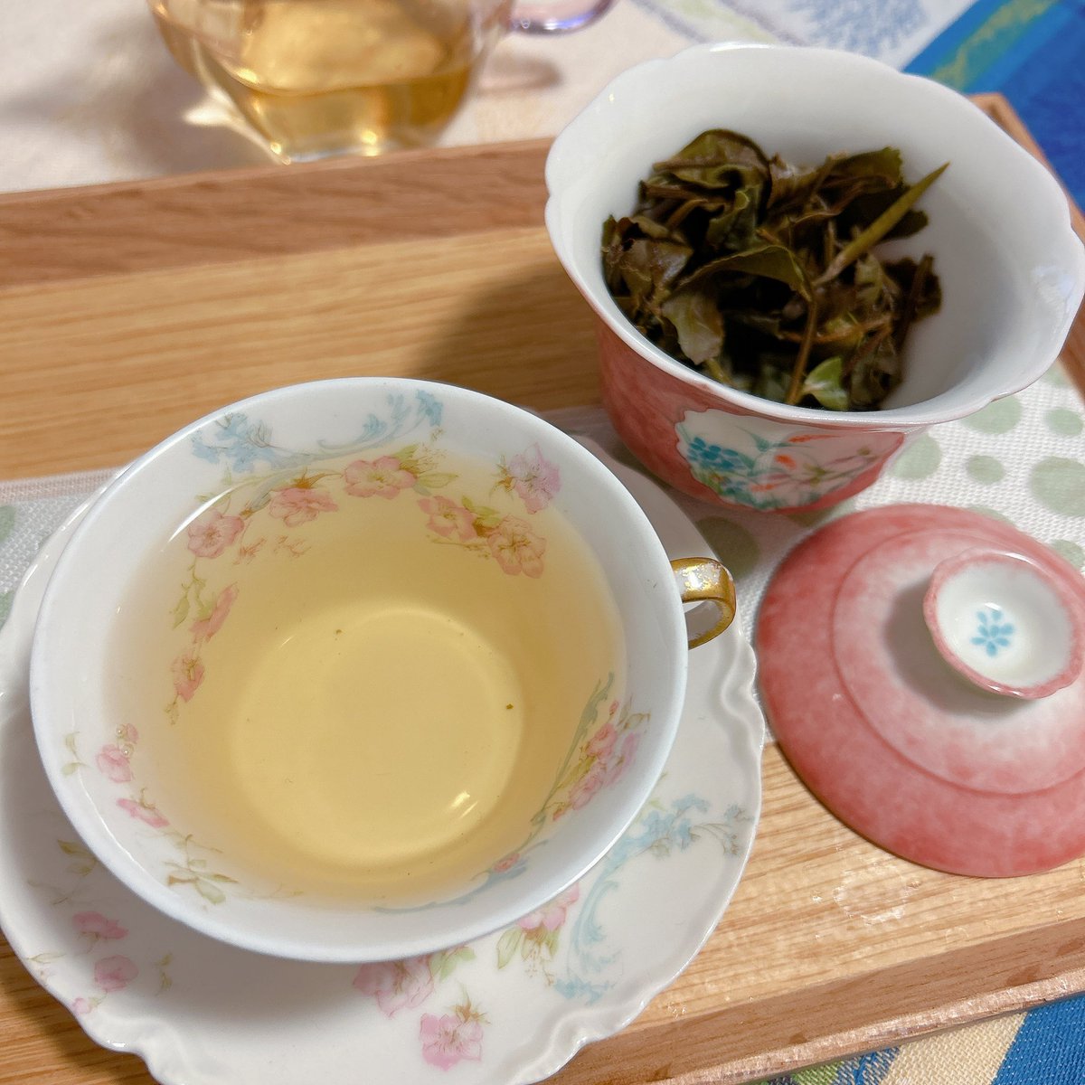 食後のデザートに、天空の白茶🤍
#ほげ茶会