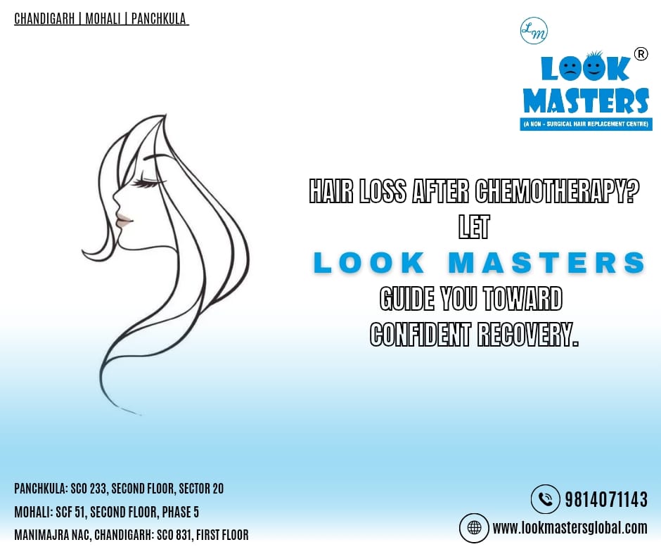 LookWigs's tweet photo. #chemowigs
#chemotherapywigs
#cancerhairloss
#radiationhairloss
#lookmasters 

Hair loss after chemotherapy ?

 Let Look Masters guide you toward confident recovery by giving you back a full head of hair .

Hair loss after chemotherapy can affect both confidence and emotional well-being.

 At Look Masters, we understand the journey of recovery and offer compassionate, expert guidance to help you feel like yourself again.

At Look Masters, we provide expert-led, non-surgical hair replacement solutions designed to support your recovery journey with dignity and care.

 Our hair fixing experts offer personalized consultations, advanced techniques, and natural-looking results to help restore not just hair, but self-assurance. 

Let Look Masters guide you toward a confident recovery.

To know more visit us at any one of our three Centres mentioned below 👇 

LOOK MASTERS in CHANDIGARH |
LOOK MASTERS in  MOHALI |
LOOK MASTERS in PANCHKULA.